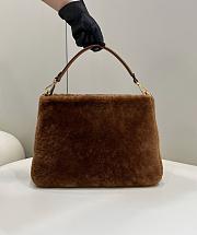 Fendi O’Lock Zipper Brown Sheepskin Bag size 36x16x26 cm - 5