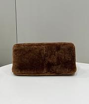 Fendi O’Lock Zipper Brown Sheepskin Bag size 36x16x26 cm - 3