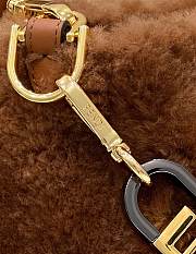 Fendi O’Lock Zipper Brown Sheepskin Bag size 36x16x26 cm - 4