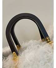 Fendi Sunshine Large White Mohair Shopper 35 cm  - 6