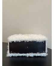 Fendi Sunshine Large White Mohair Shopper 35 cm  - 4