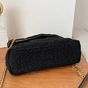 YSL | Puffer Toy Bag In Black Quilted Tweed 23×15.5×8.5 cm - 4