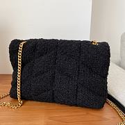 YSL | Puffer Toy Bag In Black Quilted Tweed 23×15.5×8.5 cm - 3