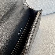 YSL | Cassandre Envelope Chain Wallet Black Grain Leather 19x11.5x4 cm - 2