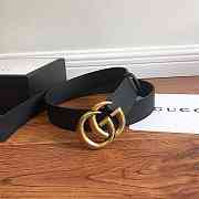 GUCCI 2015 Re-Edition wide leather belt 3.8 cm - 4