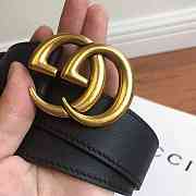 GUCCI Leather belt with Double G buckle 3.4 cm - 5