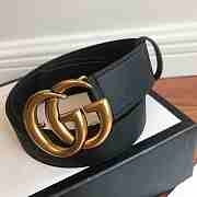 GUCCI Leather belt with Double G buckle 3.4 cm - 3