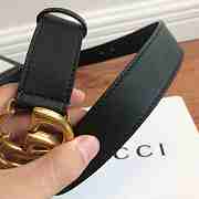 GUCCI Leather belt with Double G buckle 3.0 cm - 6