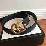 GUCCI Leather belt with Double G buckle 3.0 cm - 4