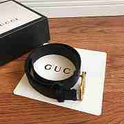 GUCCI Leather belt with Double G buckle 3.0 cm - 3