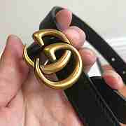 GUCCI Leather belt with Double G buckle 2.0 cm - 6