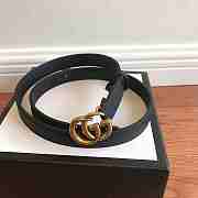 GUCCI Leather belt with Double G buckle 2.0 cm - 3
