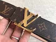 Louis Vuitton Monogram Initiales Belt Gold-tone Metal Size 4 cm - 4