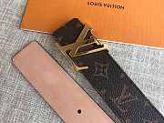 Louis Vuitton Monogram Initiales Belt Gold-tone Metal Size 4 cm - 2