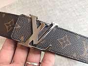 Louis Vuitton Monogram Initiales Belt Silver-tone Metal Size 4 cm - 5