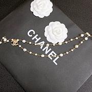 Chanel Goldtone Chain and Faux Pearl Charm Belt - 3