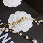 Chanel Goldtone Chain and Faux Pearl Charm Belt - 6