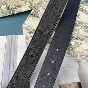 Dior belt black bukle width size 35mm     - 3