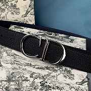 Dior belt black bukle width size 35mm     - 2