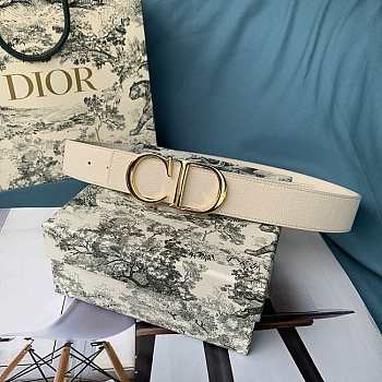 Dior belt gold bukle width size 35mm