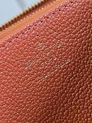 Louis Vuitton Zippy Wallet Cognac Brown Monogram Empreinte 19.5x10 cm - 2