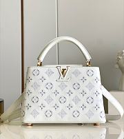Louis Vuitton Capucines BB White Calfskin Leather 27x18x9 cm - 1