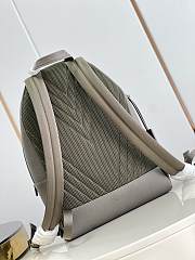 Louis Vuitton New Backpack Khaki Green LV Aerogram Leather M21362 - 5
