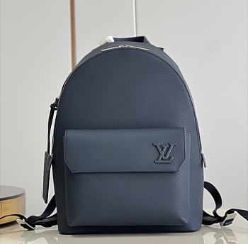 Louis Vuitton New Backpack Navy Blue LV Aerogram Leather M21362