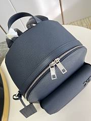 Louis Vuitton New Backpack Navy Blue LV Aerogram Leather M21362 - 3