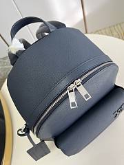 Louis Vuitton New Backpack Navy Blue LV Aerogram Leather M21362 - 5