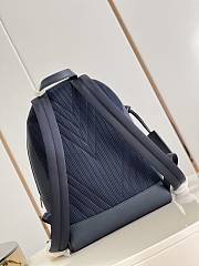 Louis Vuitton New Backpack Navy Blue LV Aerogram Leather M21362 - 5