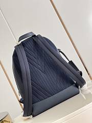 Louis Vuitton New Backpack Navy Blue LV Aerogram Leather M21362 - 3