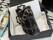 Chanel Hobo Handbag Black Wool 24x17.5x6 cm - 2