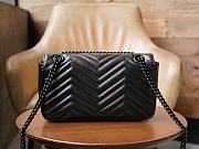 Gucci GG Marmont Small Matelassé Black Shoulder Bag Black Hardware - 4