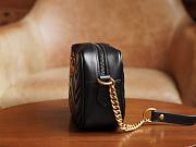 Gucci GG Marmont Matelassé Mini Bag Black 448065 size 18x12x6 cm - 5