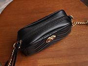 Gucci GG Marmont Matelassé Mini Bag Black 448065 size 18x12x6 cm - 2