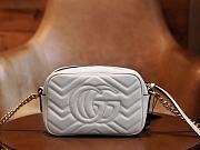 Gucci GG Marmont Matelassé Mini Bag White 448065 size 18x12x6 cm - 6