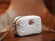 Gucci GG Marmont Matelassé Mini Bag White 448065 size 18x12x6 cm - 3