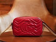 Gucci GG Marmont Matelassé Mini Bag Red 448065 size 18x12x6 cm - 5