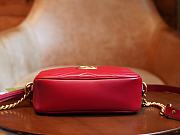 Gucci GG Marmont Matelassé Mini Bag Red 448065 size 18x12x6 cm - 3