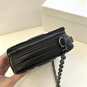 Dior 30 Montaigne Box Bag Black Leather 19x14x5 cm - 5