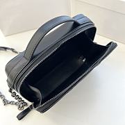 Dior 30 Montaigne Box Bag Black Leather 19x14x5 cm - 6