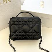 Dior 30 Montaigne Box Bag Black Leather 19x14x5 cm - 4