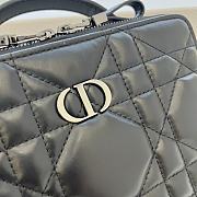 Dior 30 Montaigne Box Bag Black Leather 19x14x5 cm - 3