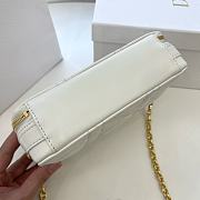Dior 30 Montaigne Box Bag White Leather 19x14x5 cm  - 2