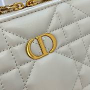 Dior 30 Montaigne Box Bag White Leather 19x14x5 cm  - 6