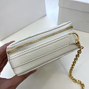 Dior 30 Montaigne Box Bag White Leather 19x14x5 cm  - 4