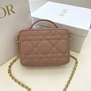Dior 30 Montaigne Box Bag Rose Des Vents Leather 19x14x5 cm  - 5