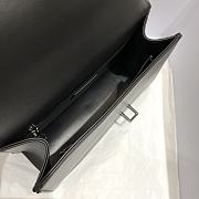 Dior 30 Montaigne Chain Bag With Handle Black Maxicannage Lambskin - 5