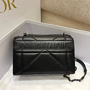 Dior 30 Montaigne Chain Bag With Handle Black Maxicannage Lambskin - 6